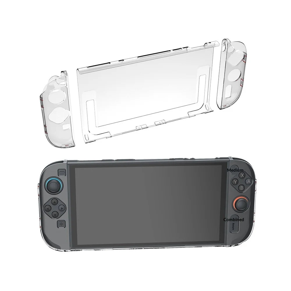 DOBE FOMIS ELECTRONICS TNS-51120 Protective Case for Nintendo Switch 2 Game Console Crystal Clear Hard Shell - Transparent - 6