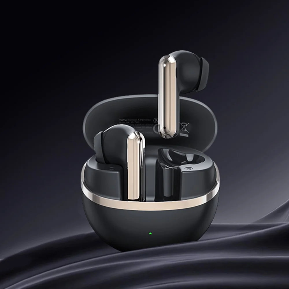TOTU BE-15-TWS Bluetooth-Compatible TWS Earphones HiFi Sound IPX7 Waterproof Earbuds - Black - 4