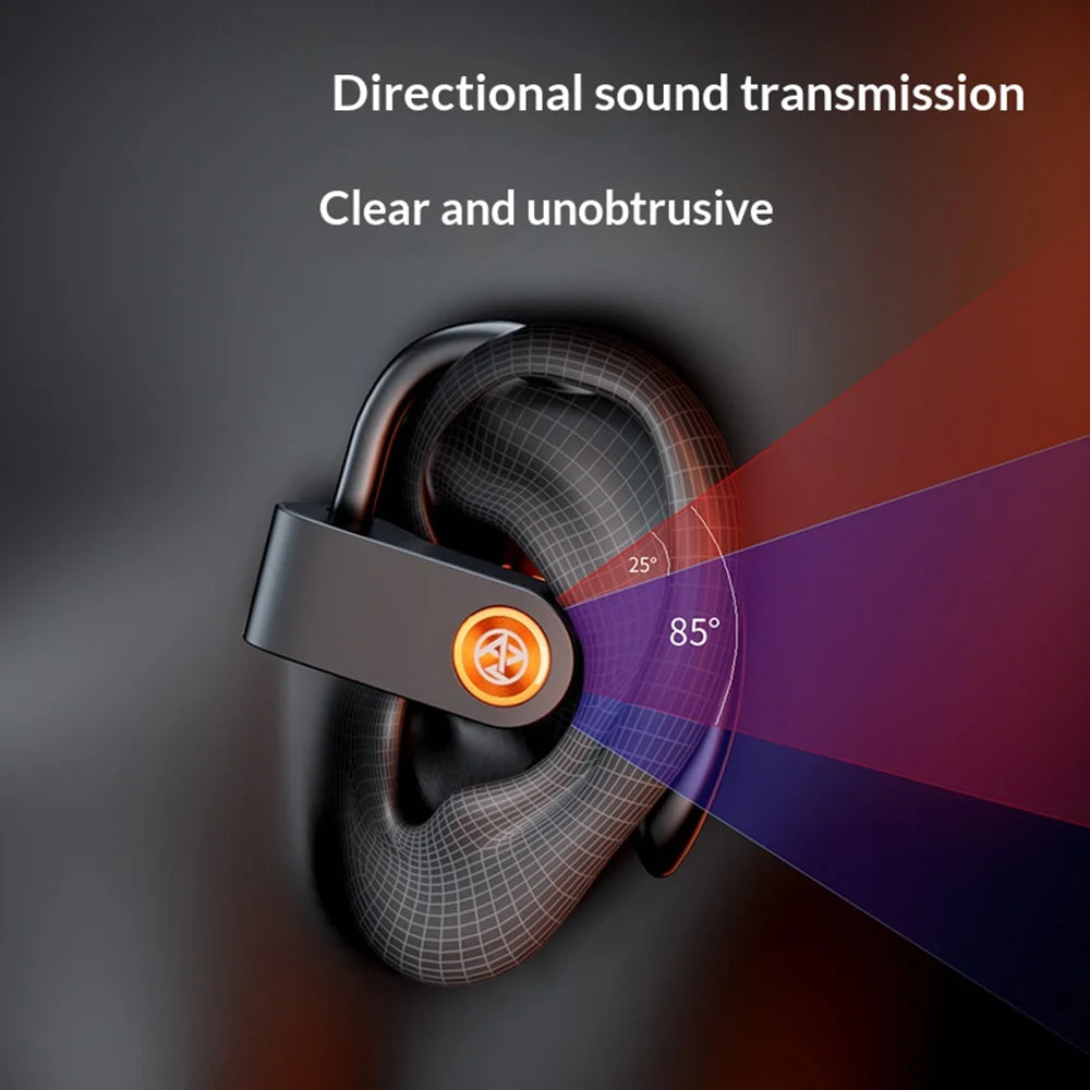 AZEADA AZ-BT08 OWS Bluetooth-compatible Earbuds IPX5 Waterproof Open Ear Hook Wireless Earbuds for Sports - Tarnish - 4