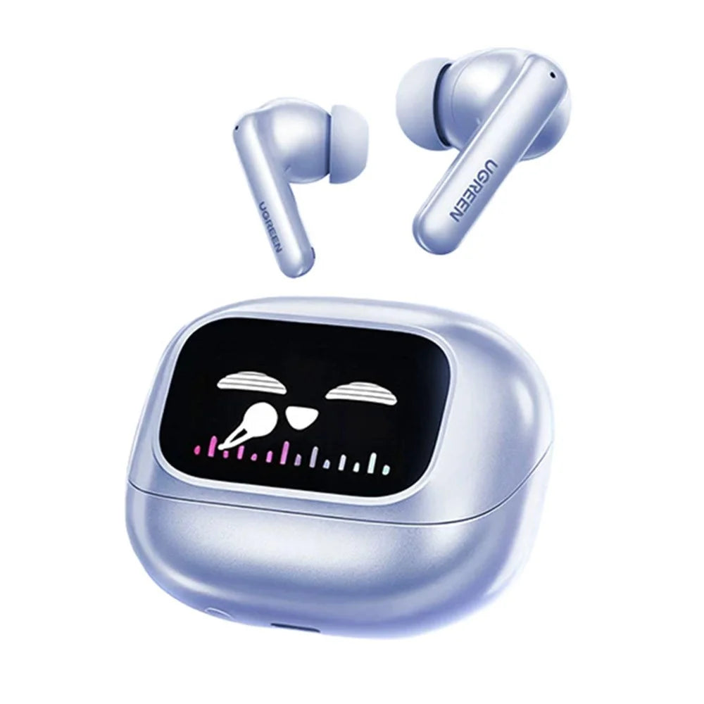 UGREEN WS211 HiTune T6 Magic In-Ear Bluetooth-compatible Earbuds ANC ENC Noise Cancelling Smart Touch Screen Headset for Gaming Sports - Blue / Purple - 1