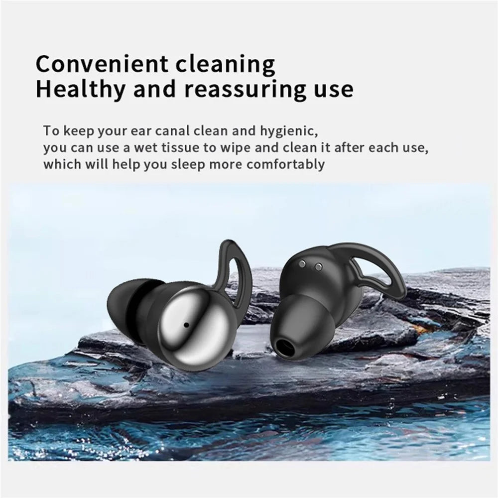 YYK-Q81 Mini Bluetooth-compatible Earbuds In-Ear Noise Cancelling Wireless Earphones for Sleep - Black - 7