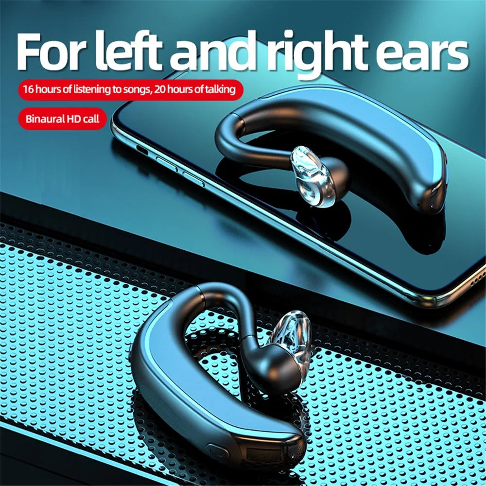 M-800 Driving Single Earphone Business Hands-free Wireless Bluetooth-compatible Headphones - Black - 3