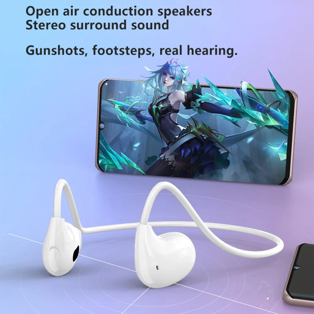 VV4 Air Conduction Bluetooth-compatible 5.3 Open-Ear Headphones Lightweight Dual Mode Earphones - 2