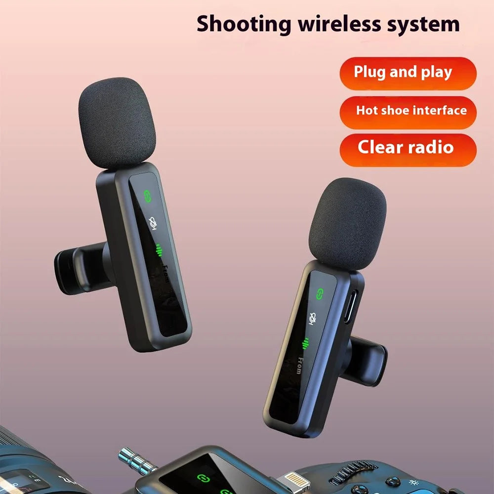 H65 3 In 1 iP / Type C / 3.5mm 2.4G Wireless Lavalier Microphone Noise Reduction Mic , 2 Transmitter + 1 Receiver - 5