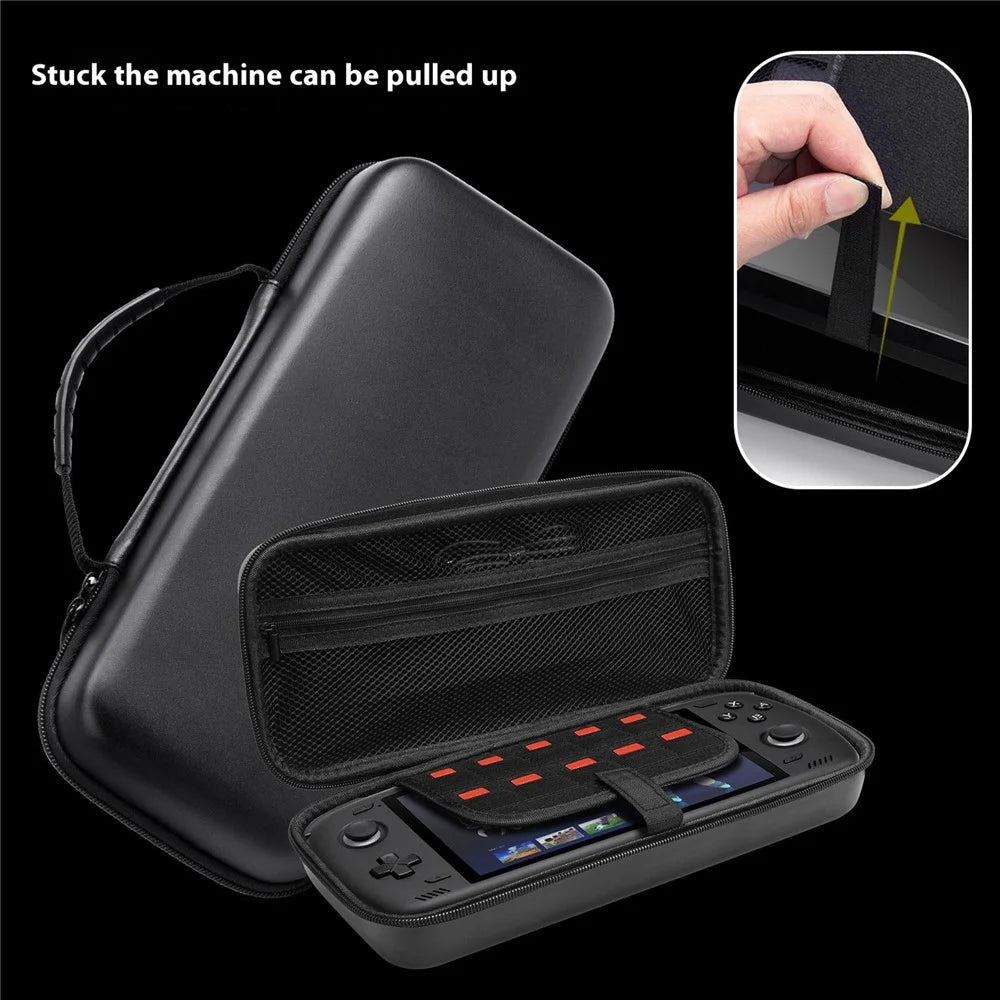 For AYN Odin 2 Portable Storage Bag Game Console Carrying Case EVA Shockproof with Handle Strap / Mesh Pocket - 7