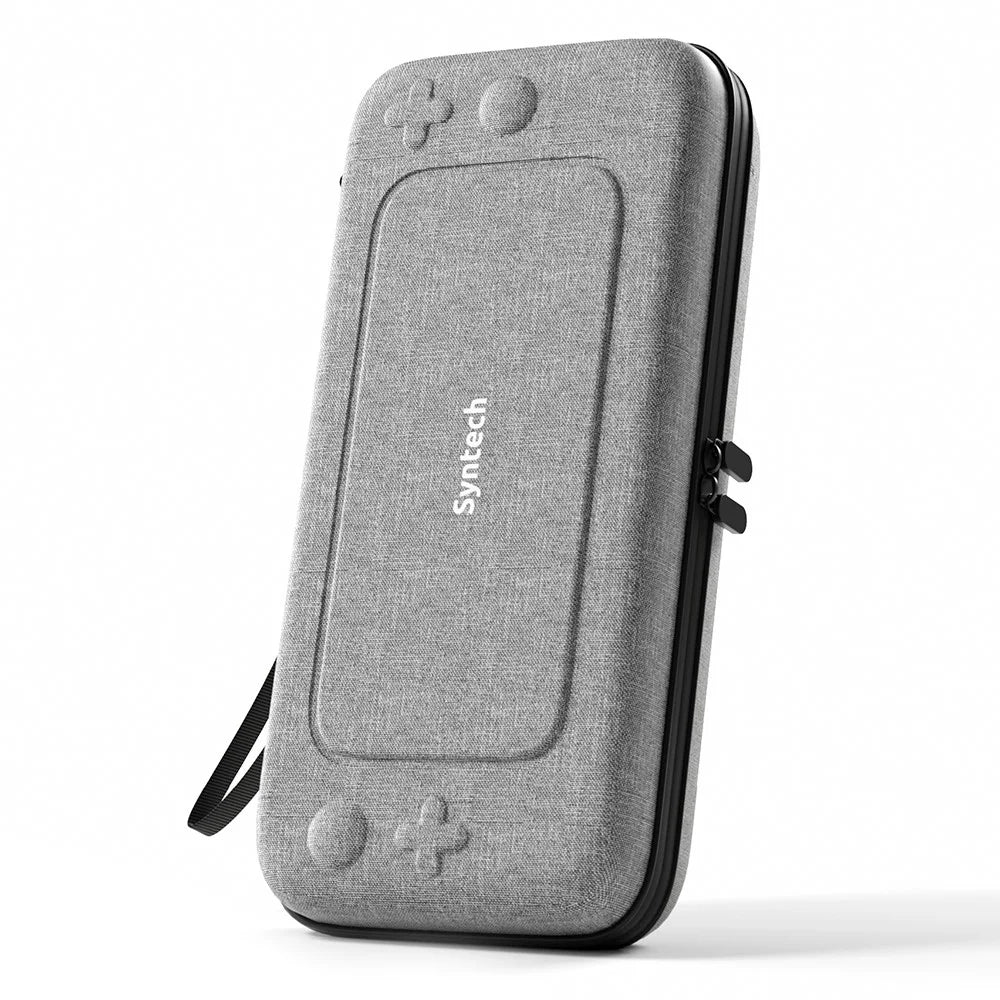 SYNTECH For Nintendo Switch / Switch OLED Carrying Case with 10 Game Card Slots Organizer Storage Bag - Grey - 1