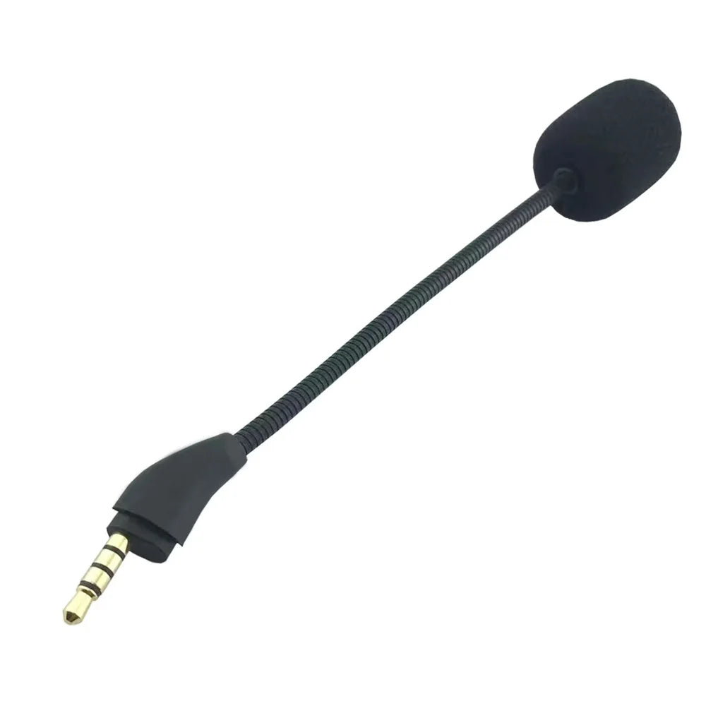M20 3.5mm Replacement Microphone for HyperX Cloud III Gaming Headset Boom Flexible Mic Noise Cancelling with Foam Cover - Black - 3