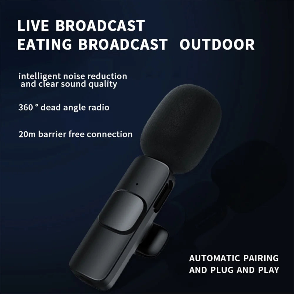 K1 Type-C Wireless Lavalier Microphone USB-C Mini Collar Clip Microphone for Video Calling Live Broadcasting - 3