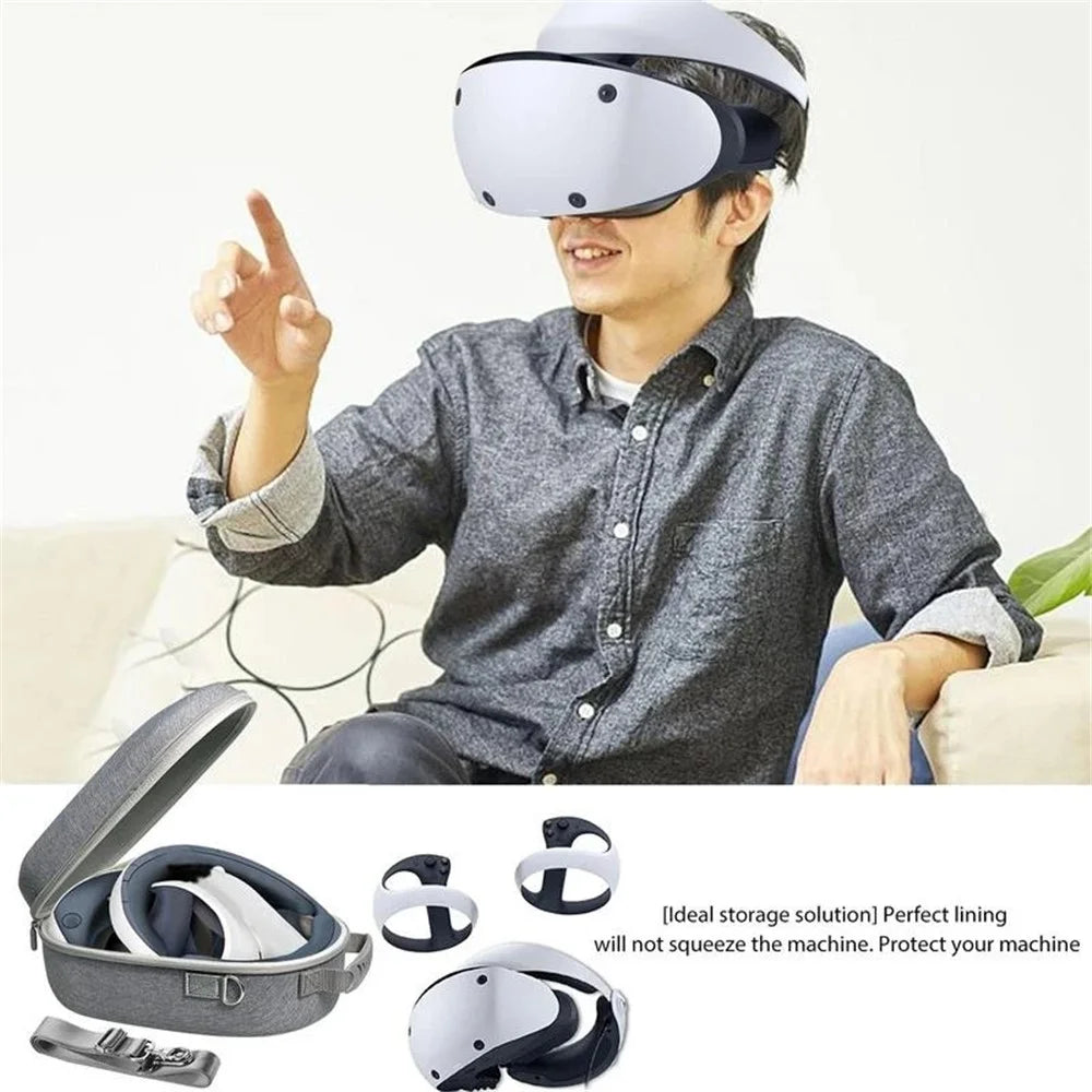 For Sony PlayStation VR2 Shoulder Bag Carrying Case Shockproof Storage Handbag Protection Pouch VR Accessories - 3