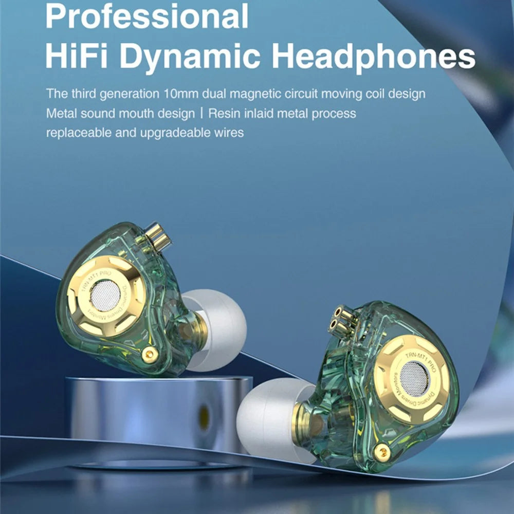 TRN MT1 Pro Detachable 3.5mm Wired In-Ear Earphone Heavy Bass Music Headset without Mic - Black - 2