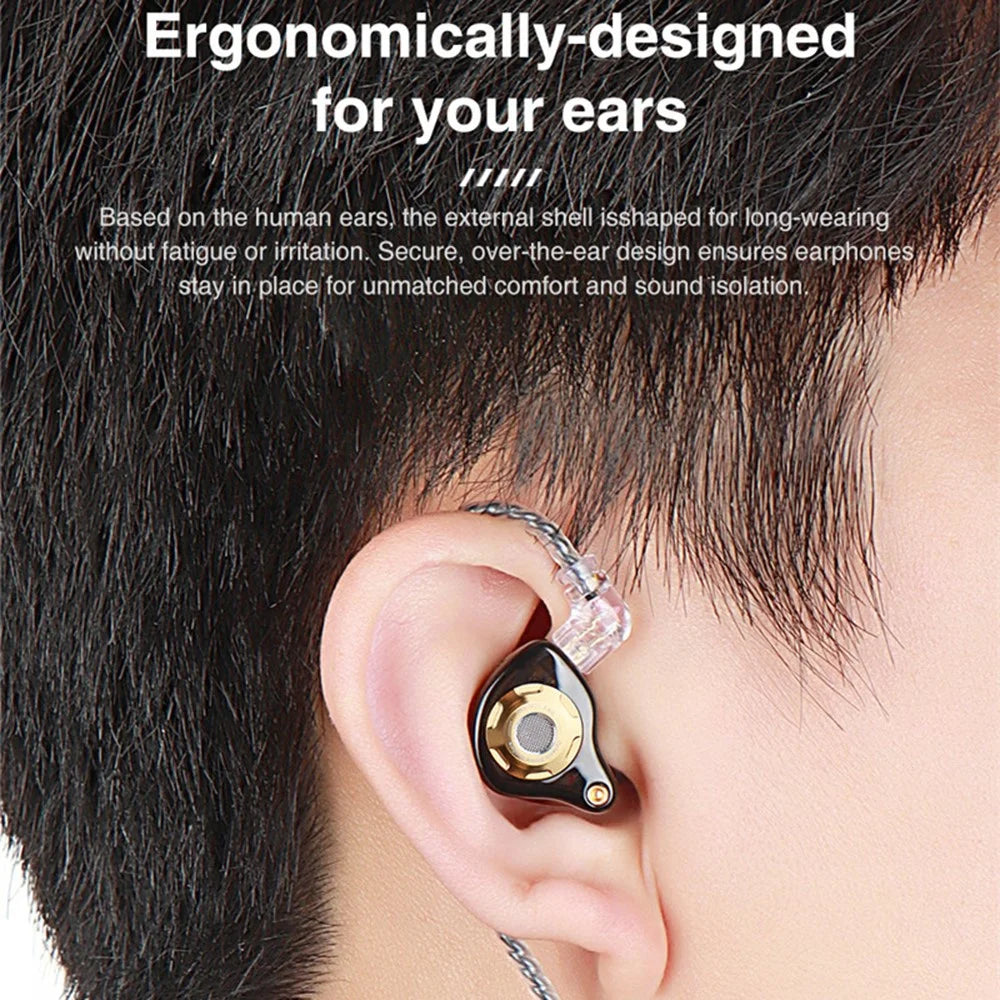TRN MT1 Pro Detachable 3.5mm Wired In-Ear Earphone Heavy Bass Music Headset without Mic - Black - 7