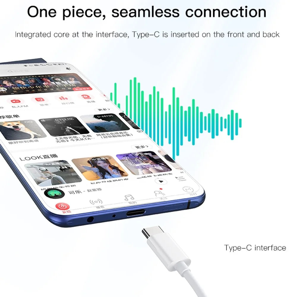 YESIDO YH38 for Huawei Wired Earphone Type-C Port Mobile Phone Wire Control Music Headset - 7