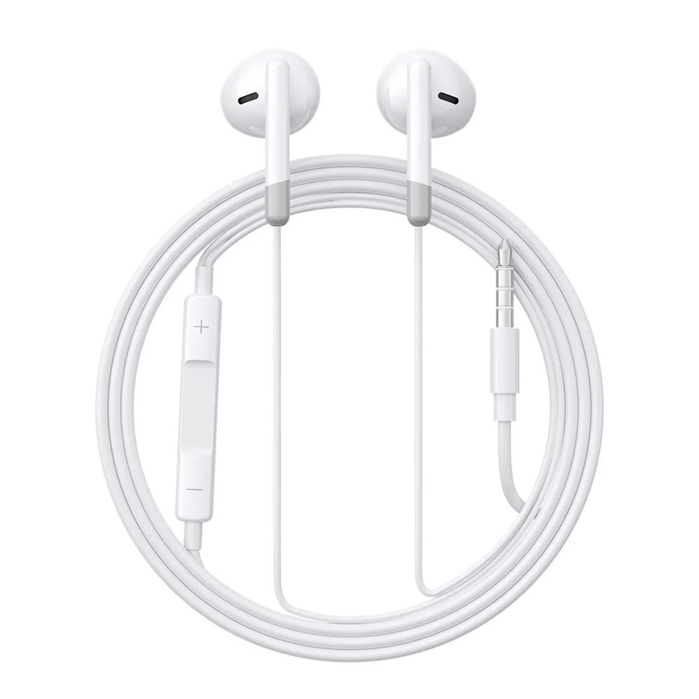 JOYROOM EW01 3.5mm Plug Half-in-ear Earphones with HD Mic Wired Headphones - 1