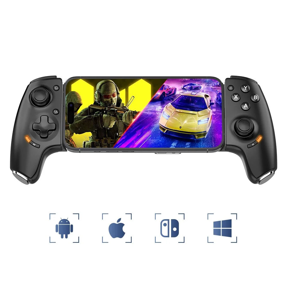 GAMWING Aobing Max Bluetooth-Compatible / Type C Wired Dual Mode Expandable Grip Mobile Game Controller - Black - 4