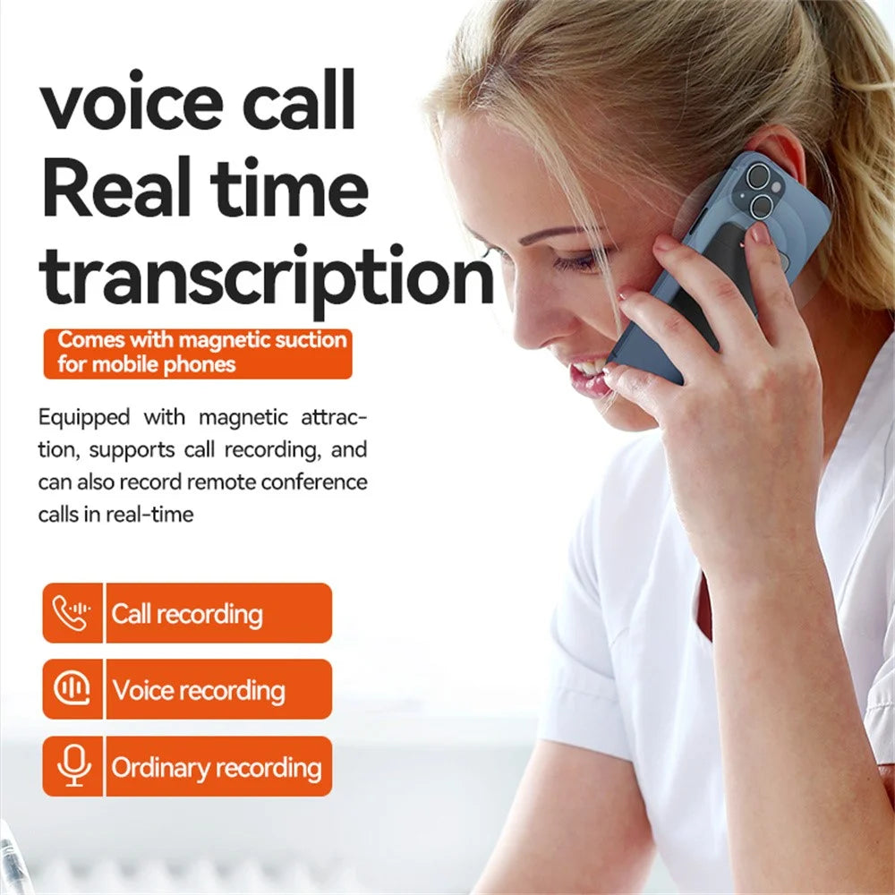 A3 32GB AI Voice Recorder ChatGPT Smart Transcription Real-Time Speech to Text Instant Translation Device, Switch + Reset Key - 7