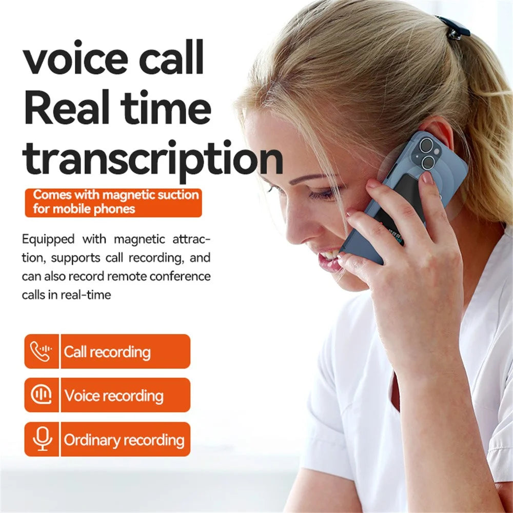 A3P 64GB AI Voice Recorder with Screen Smart Translation Voice Recorder APP Control - 7