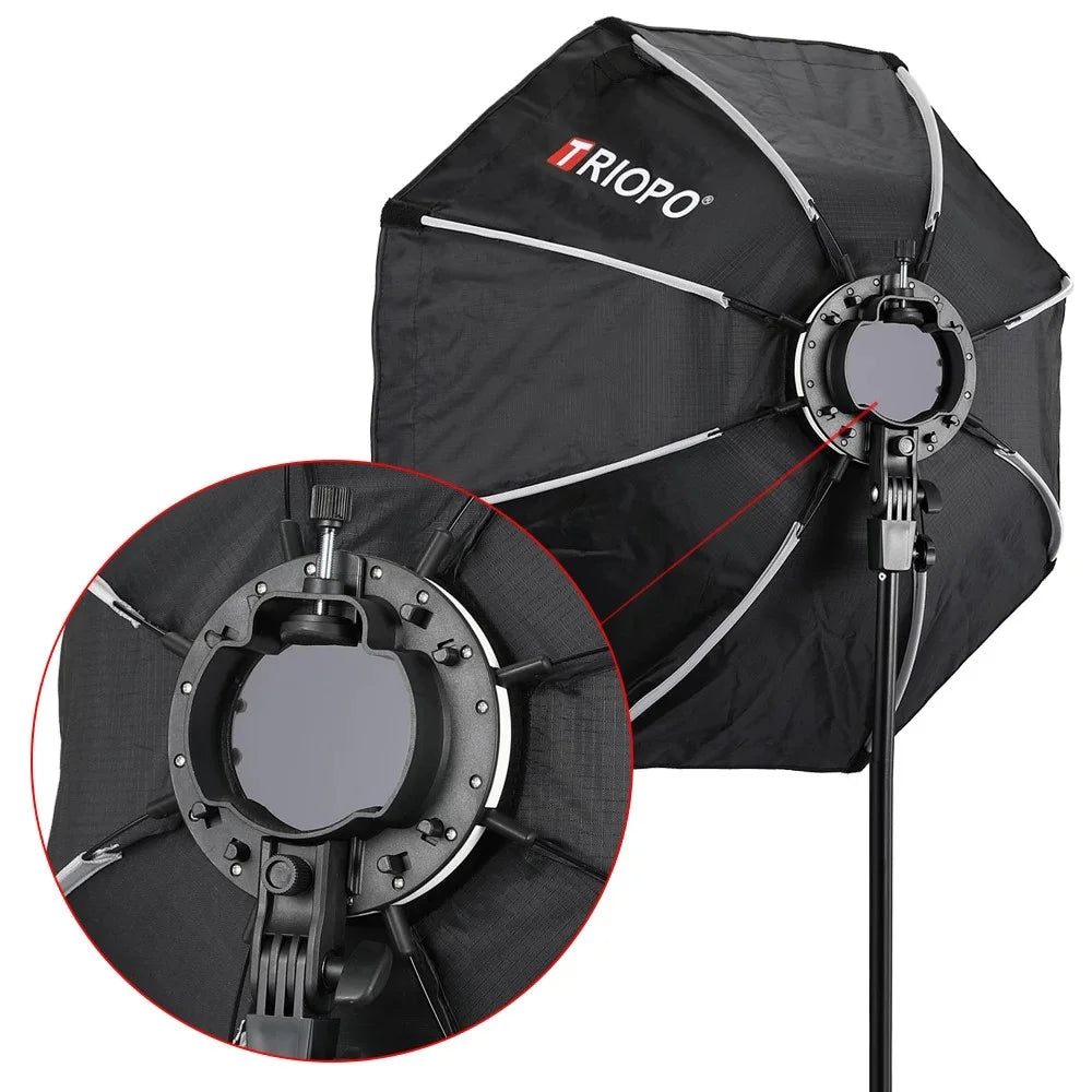 TRIOPO KX90 90cm Photo Bowens Mount Portable Octagon Umbrella Outdoor Soft Box Diffuser for Studio Flash Softbox - 1