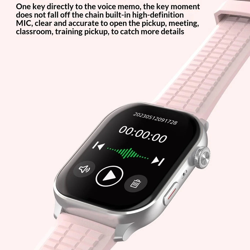 PHILIPS VTR5208 Wearable Voice Recorder Watch Noise Reduction Offline Voice Translator, Silicone Strap - Black - 6