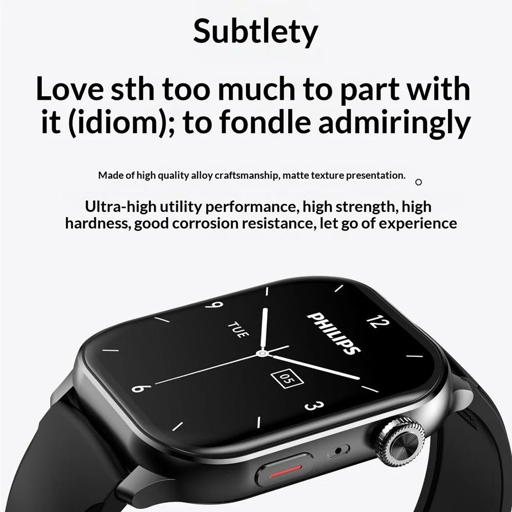PHILIPS D10 Digital Voice Recorder Wrist Watch 26-Language Real Time Translation Dictaphone Bracelet - Black - 2