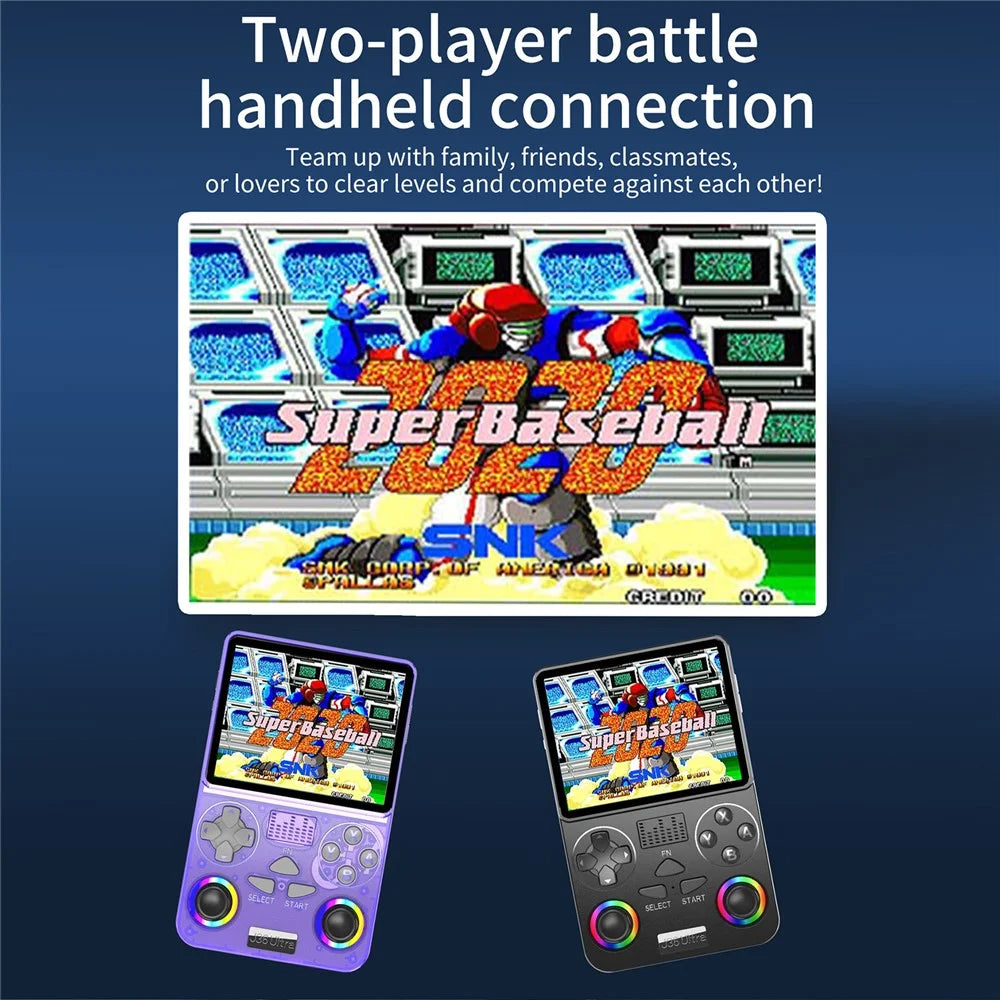 J36 Ultra Gaming Console 3.5 inch IPS Screen WiFi Online Battle RGB Joystick Retro Handheld - Black - 6