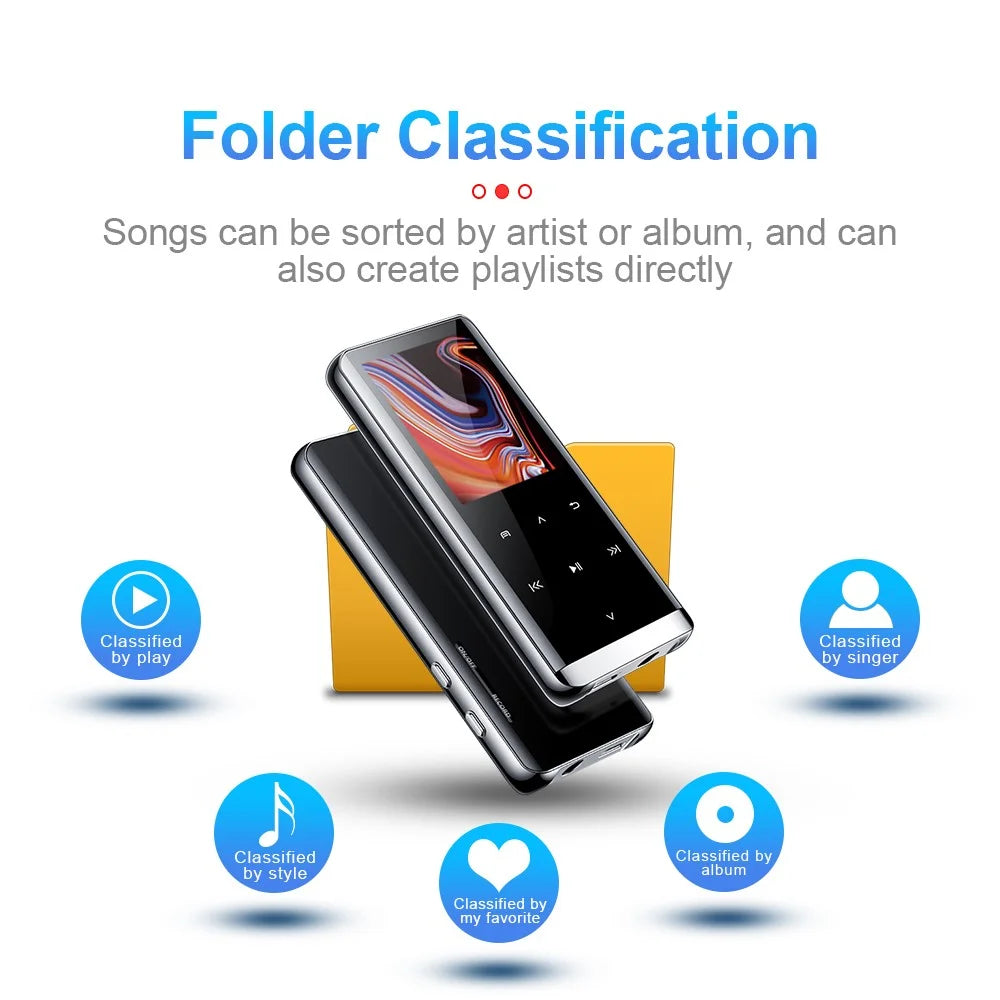 M13 64GB Voice Activated Audio Recorder 1.5 inch Screen Bluetooth-compatible MP3 Music Video Player FM Radio E-book Reader Voice Recorder - 5