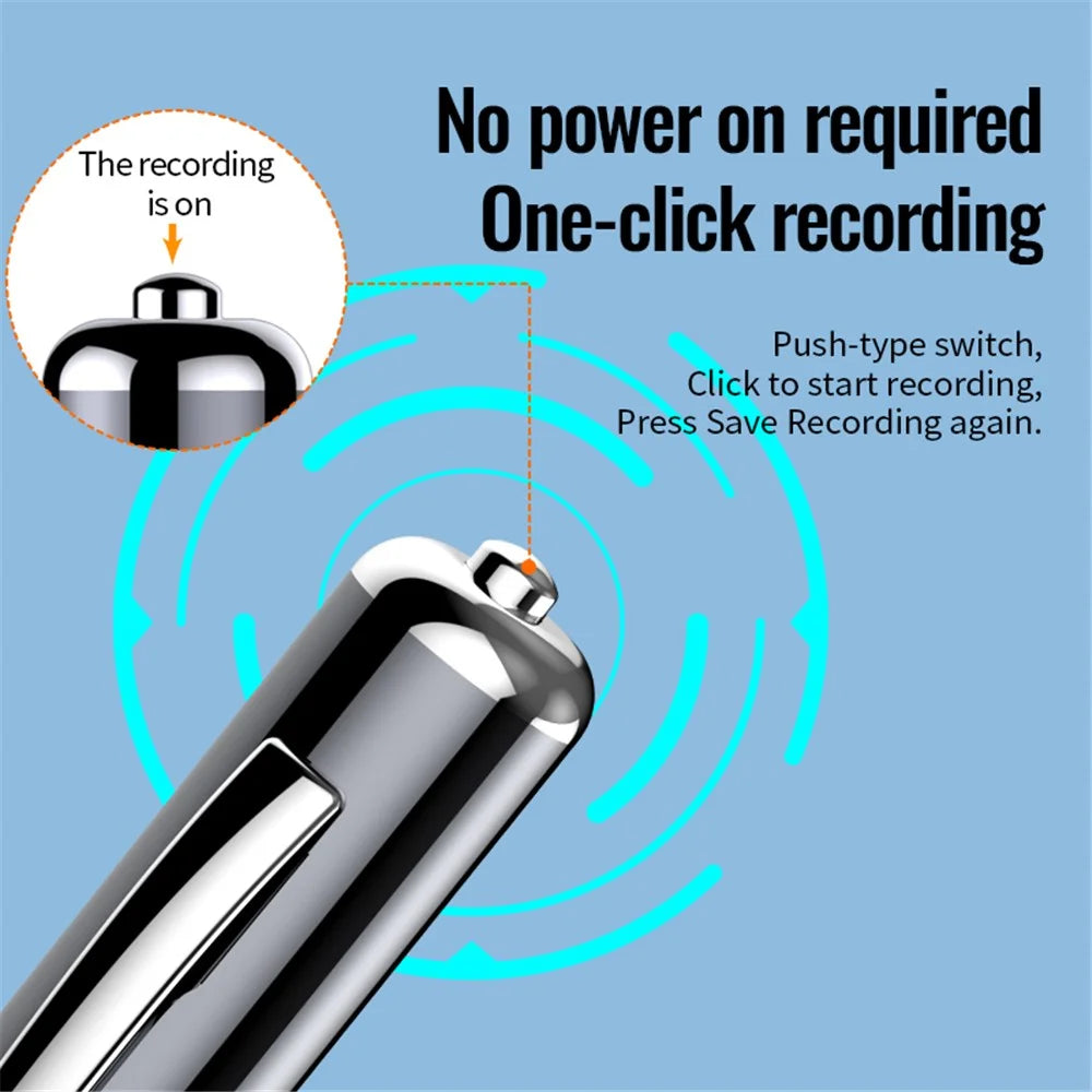 Q91 8GB Mini Digital Voice Recorder Pen Voice Activated MP3 Player U Disk Writing Pen - 6