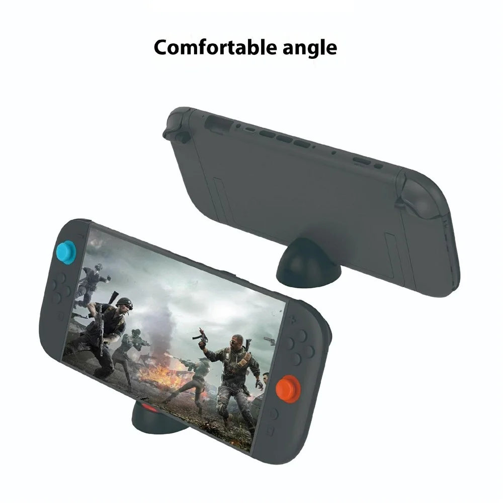 PGTECH GP-376 For Nintendo Switch 2 / Switch / OLED Console Charging Dock Portable Circular Charging Stand - Black / Orange - 3