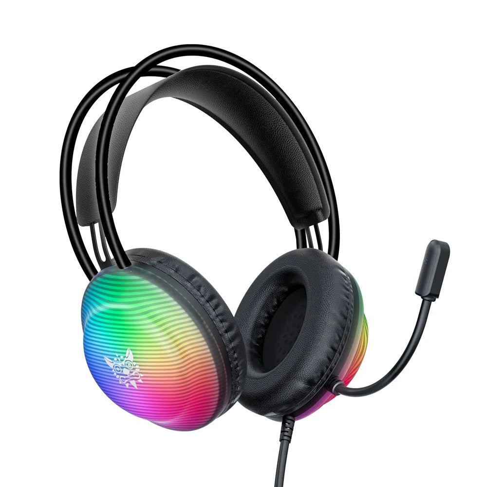 ONIKUMA X29 Gaming Headset Wired Over Ear with Microphone RGB Lighting For PC / Console Gaming - Black - 1