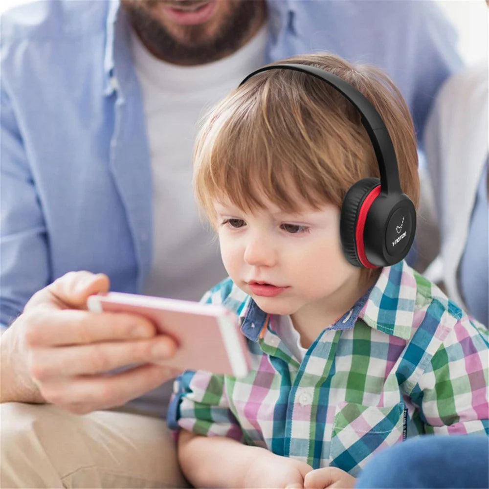 VINAMASS A63 Wired Kids Headphone Retractable Headband HiFi Music 85db Children Headset - Purple - 6