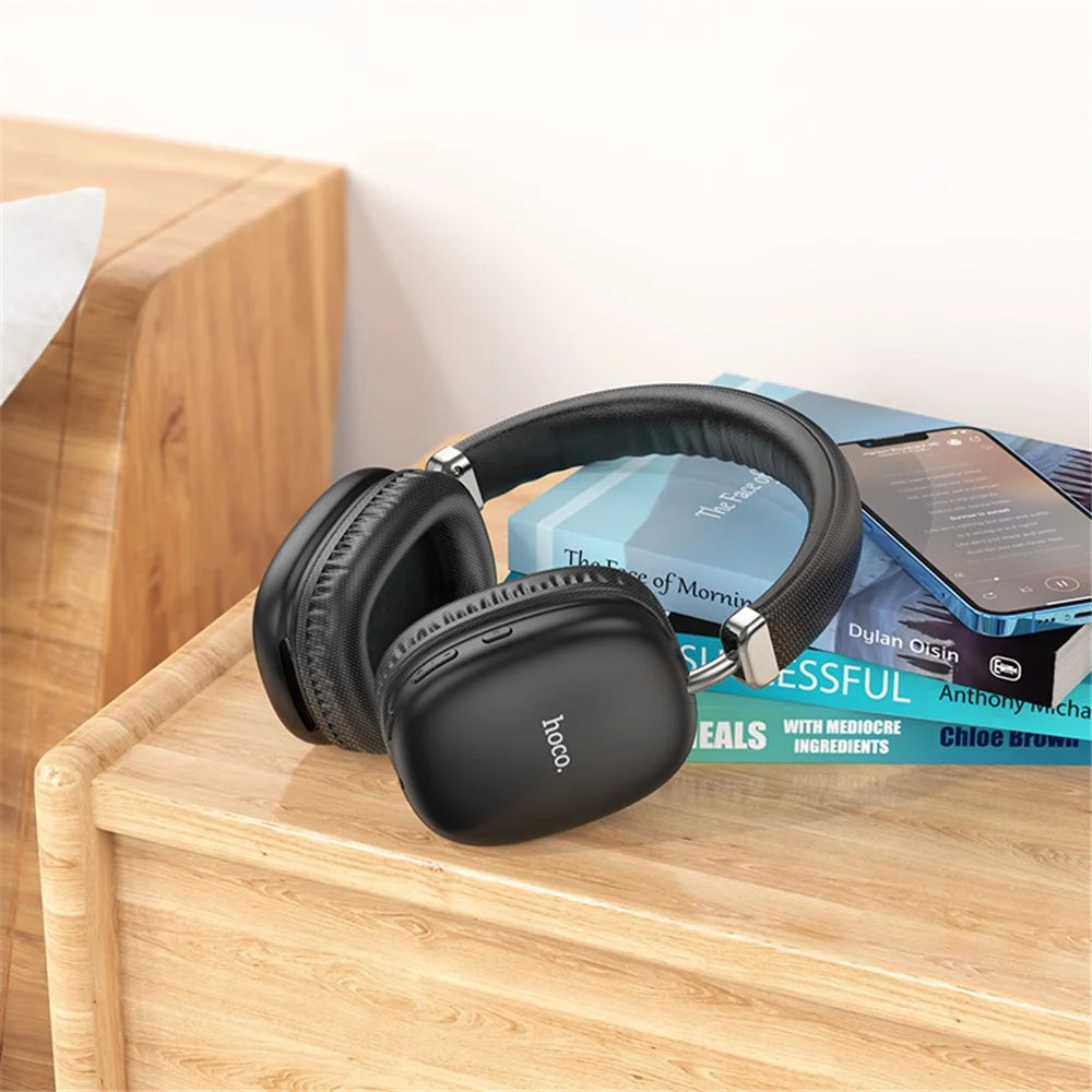 HOCO W35 Wireless Headphones Over Ear Bluetooth-compatible 5.3 Headset - Black - 4