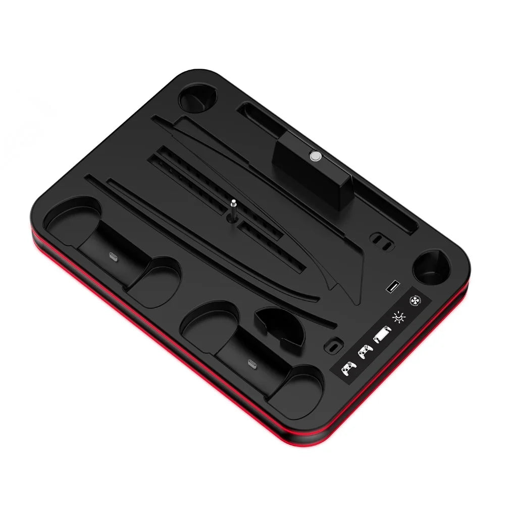 JYS JYS-P5201 Headphone Hanger Charging Stand with RGB Light for PS5 / PS5 Slim / PS Portal - 3