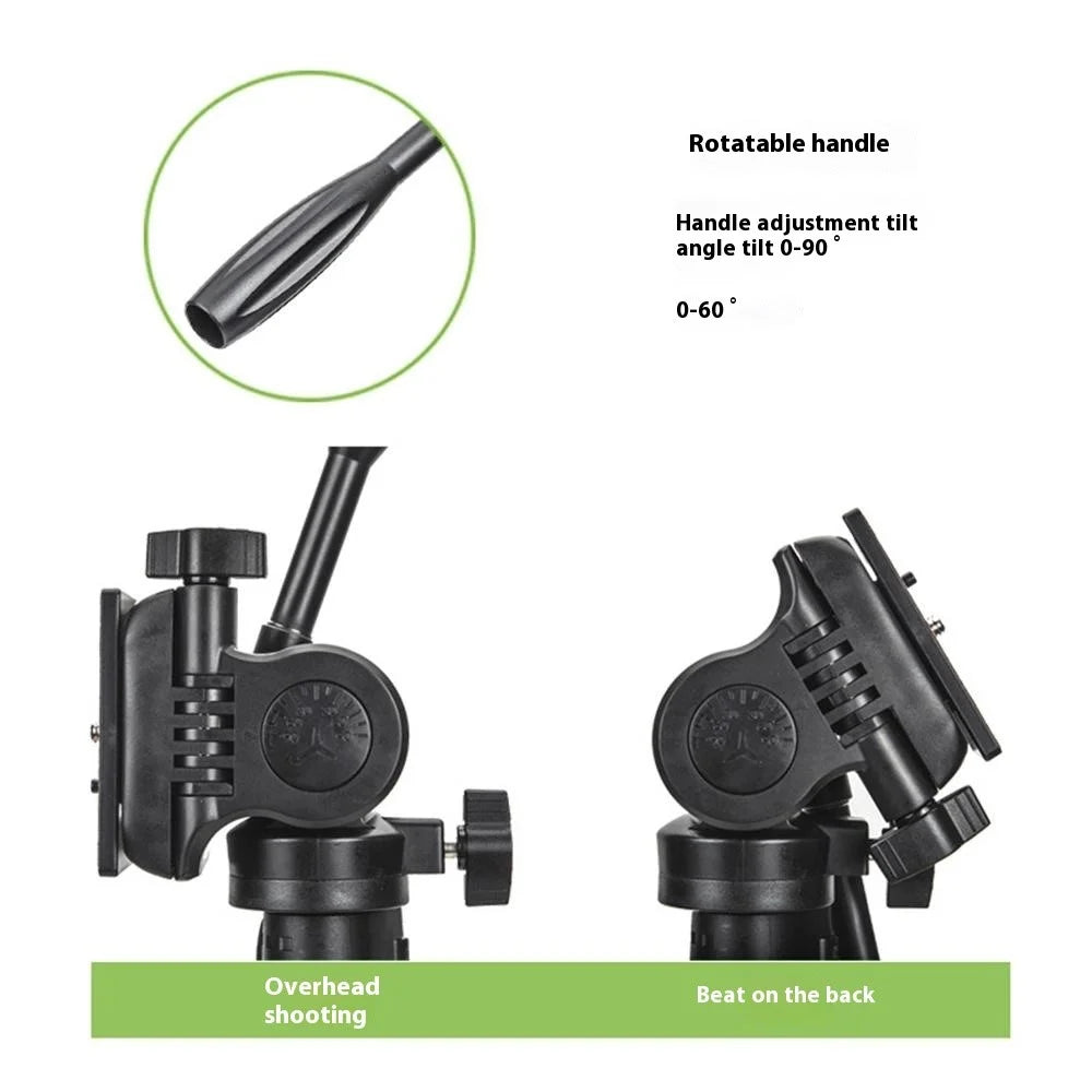 YUNTENG 638 Camera Tripod Monopod Aluminum Alloy Extendable Live Streaming Stand Phone Holder - 3