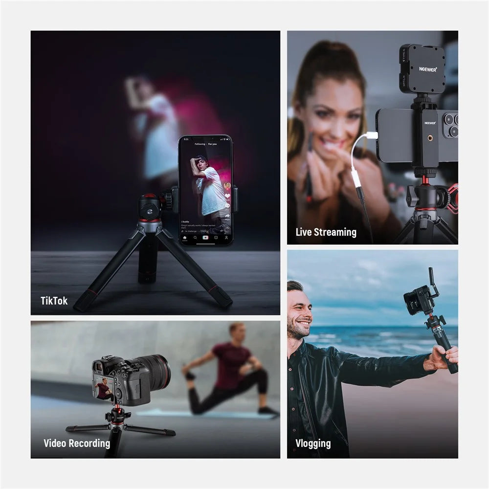 NEEWER NW-991 Camera Tripod Foldable Aluminum Alloy Handheld Stick for Live Streaming Vlogging - 6