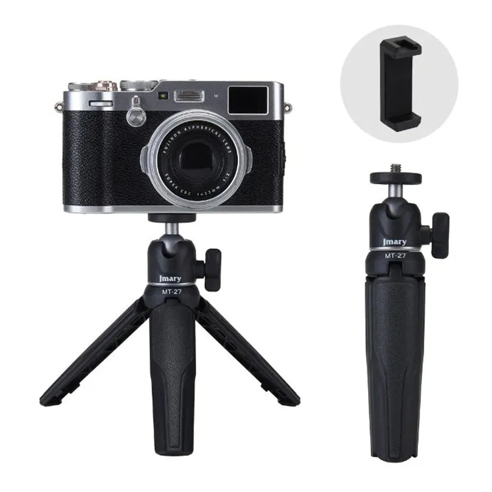 JMARY MT-27 3 Sections Adjustable Portable Live Streaming Desktop Tripod + Phone Holder - 6