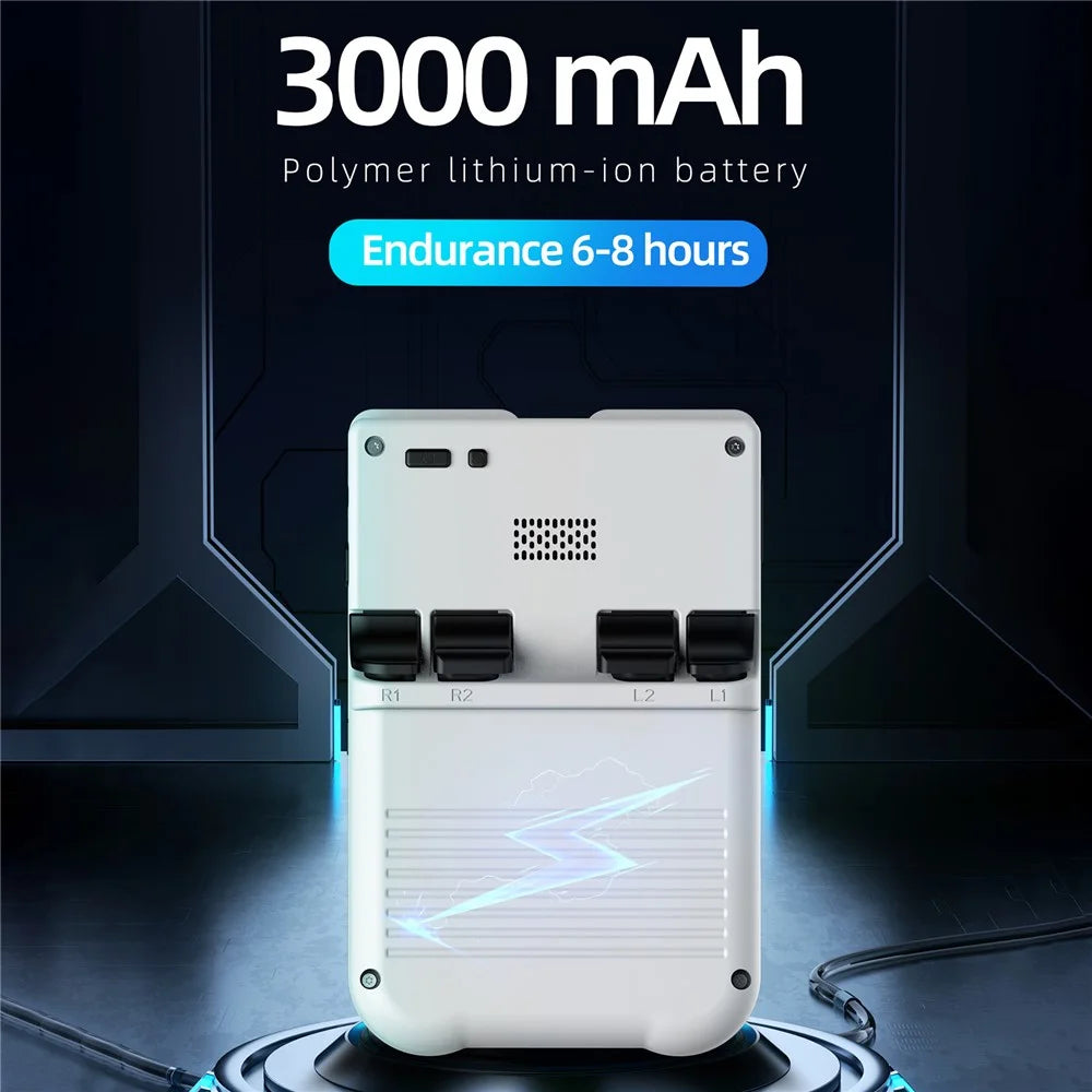 AMPOWN XU10 Dual Joy-Pad Game Machine Retro Handheld Game Console (No TF Card) - White - 5