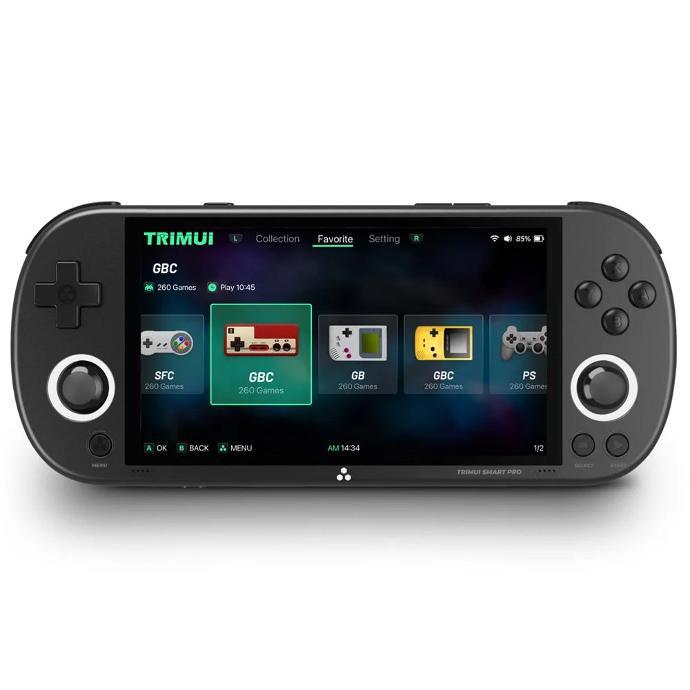 ANBERNIC Retro Handheld Game Console Built-In 26+ Emulator Console (With 256G Memory Card, English Version) - Black - 1
