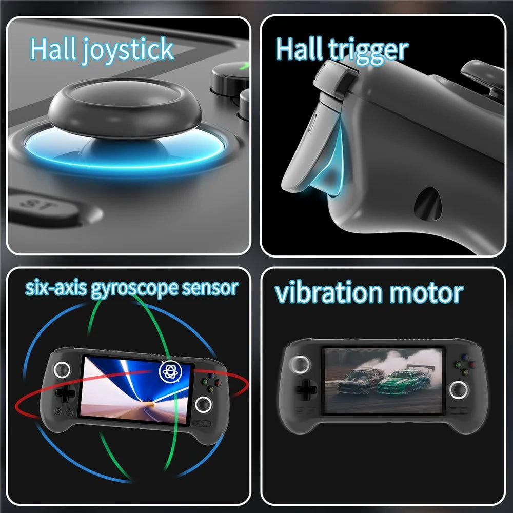ANBERNIC RG556 8+128G Wireless Gamepad Retro Joystick Game Console, without TF Card and Games (English Version) - Black - 6