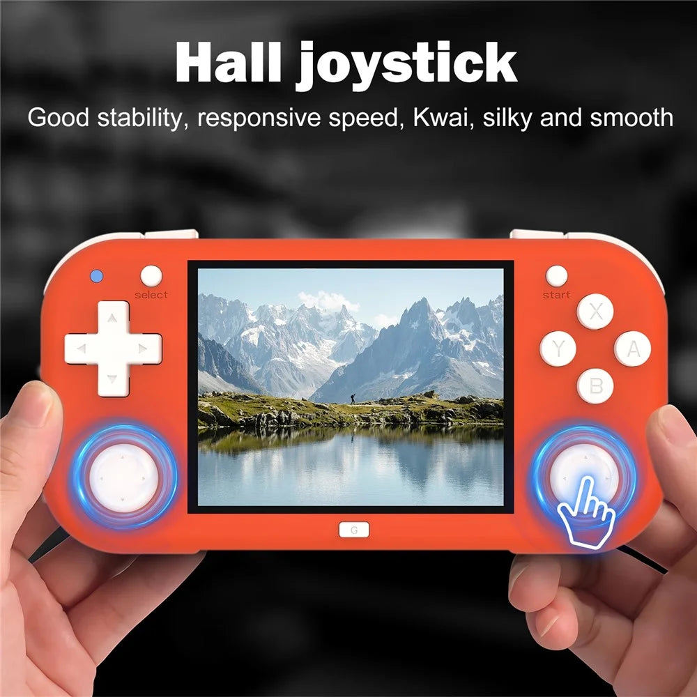 AMPOWN Magicx XU Mini M 128GB Portable Handheld Game Console Open Source High Definition Gaming Machine - Orange - 7