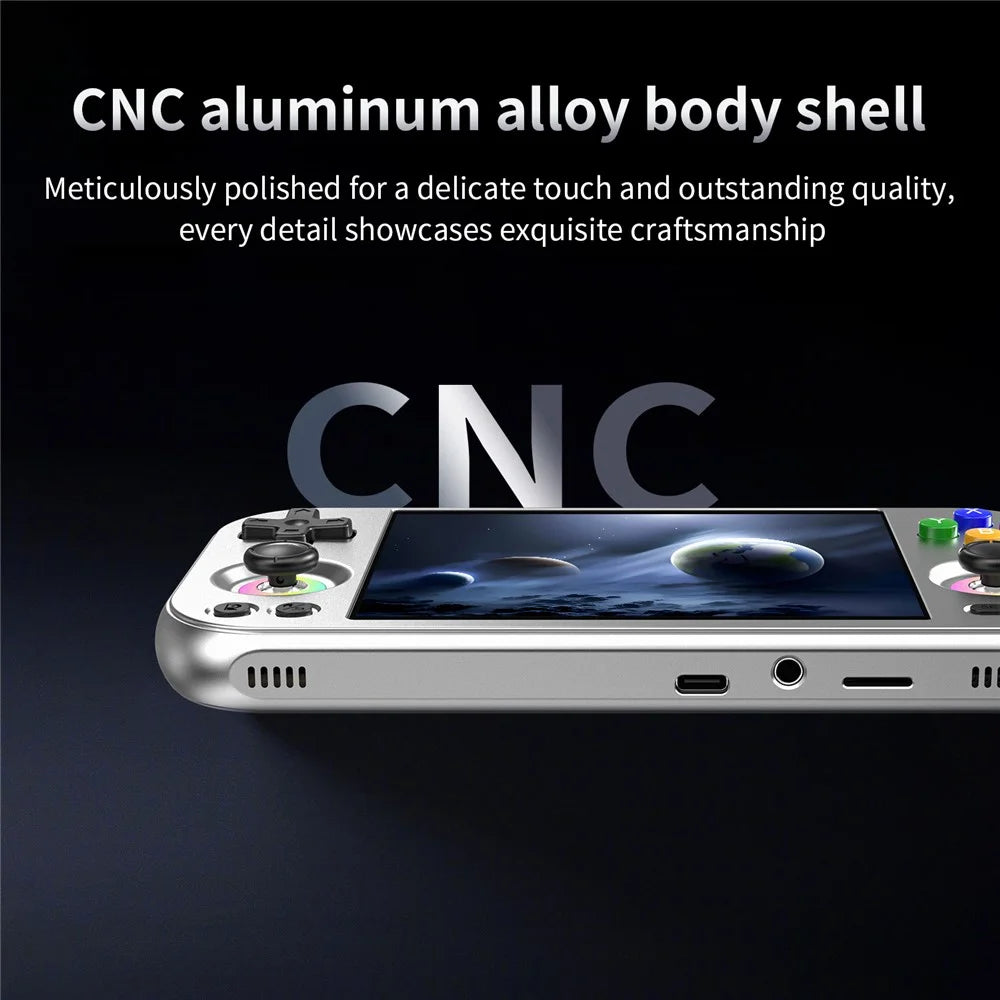 ANBERNIC RG477M 12G+256G Android 14 4.7 Inch LTPS Incell Screen Retro Handheld Game Console with 128G TF Card - Silver - 6