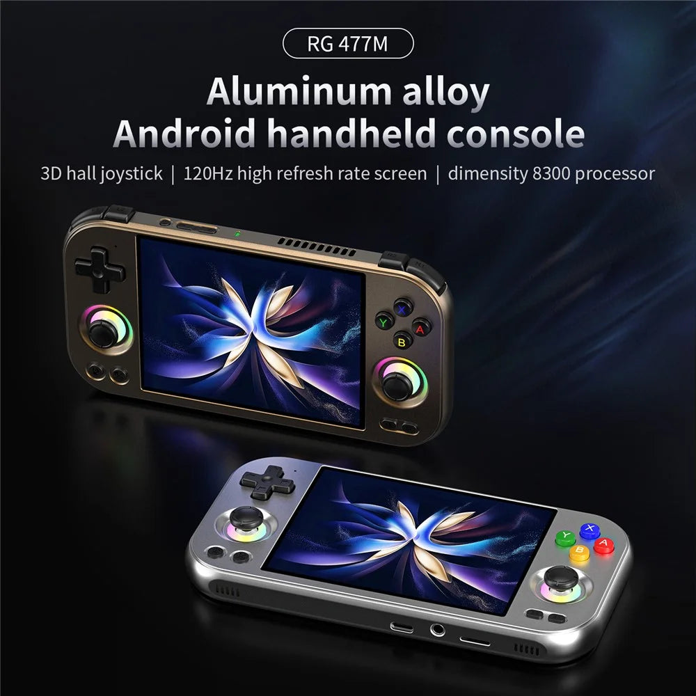 ANBERNIC RG477M 12G+256G Android 14 4.7 Inch LTPS Incell Screen Retro Handheld Game Console with 256G TF Card - Silver - 2