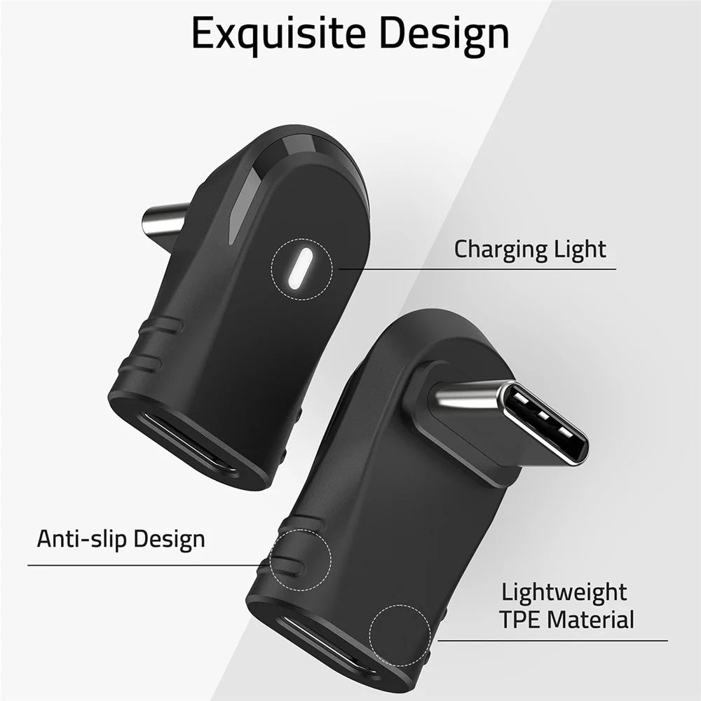 SYNTECH SYNM051 90-Degree USB-C Adapter High Speed Data Transfer / Fast Charging - 6