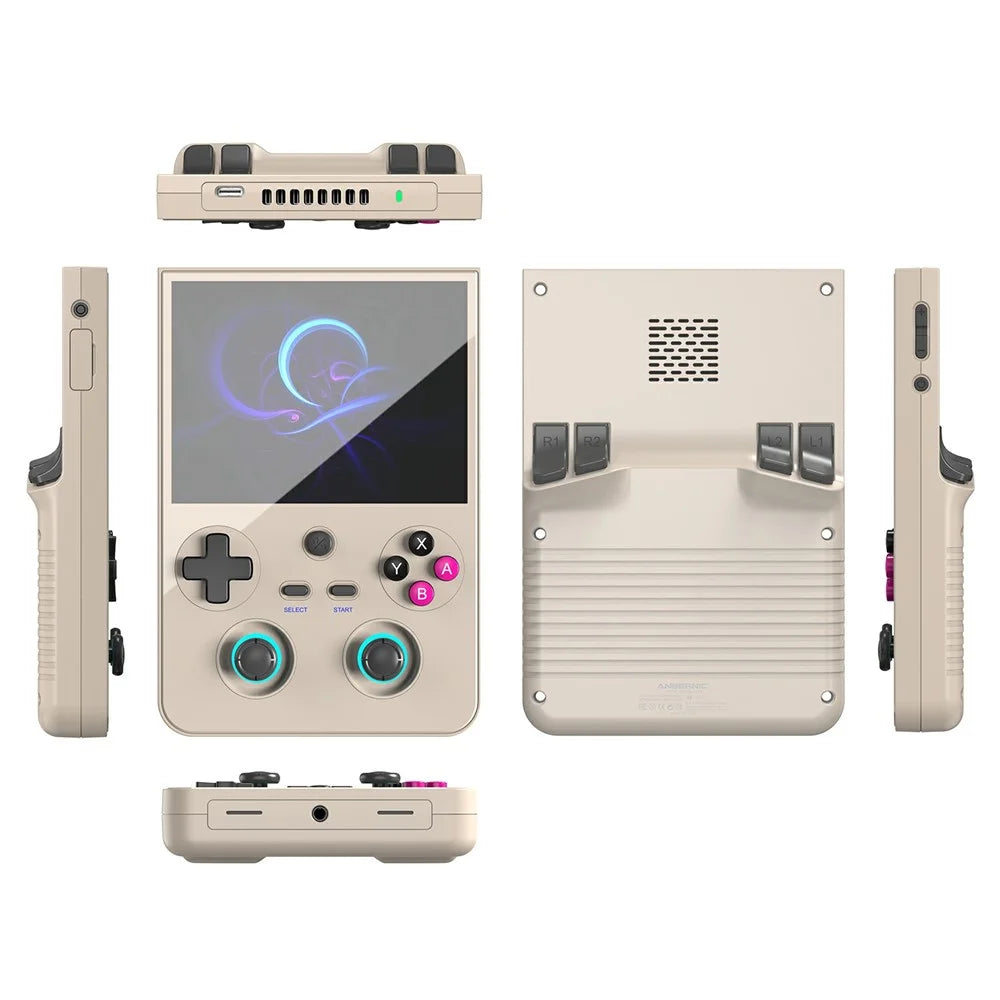 ANBERNIC RG 477V 8GB+128GB 4.7-Inch Handheld Game Console with 128G TF Card, 120Hz High-Refresh Display Portable Gaming Device - Grey - 1