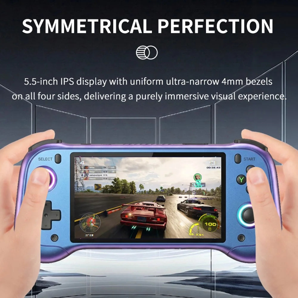 H55 PRO Handheld Game Console without TF Card 5.5 Inch IPS Screen Dual Joysticks WiFi Retro Gamepad - Black - 2
