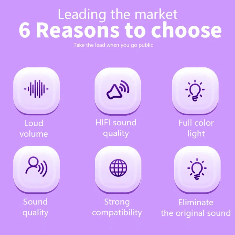T97 Kids K Song Bluetooth-compatible Speaker with Dual Wireless Microphone Family Party Singing Song Device - Purple - 2