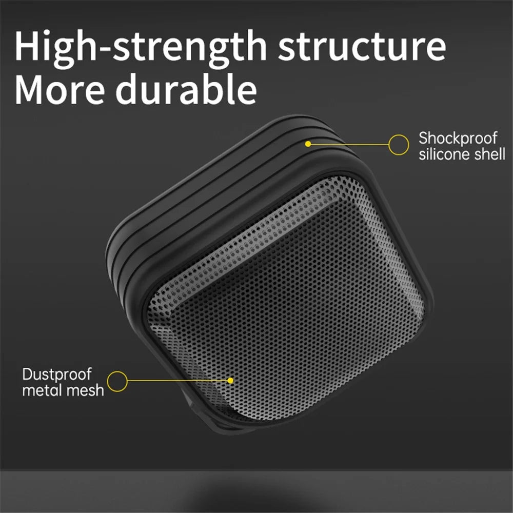 CYBORIS X1-Plus Mini Size 15W Bluetooth-compatible Speaker Bass Subwoofer Waterproof Speaker - Black - 5