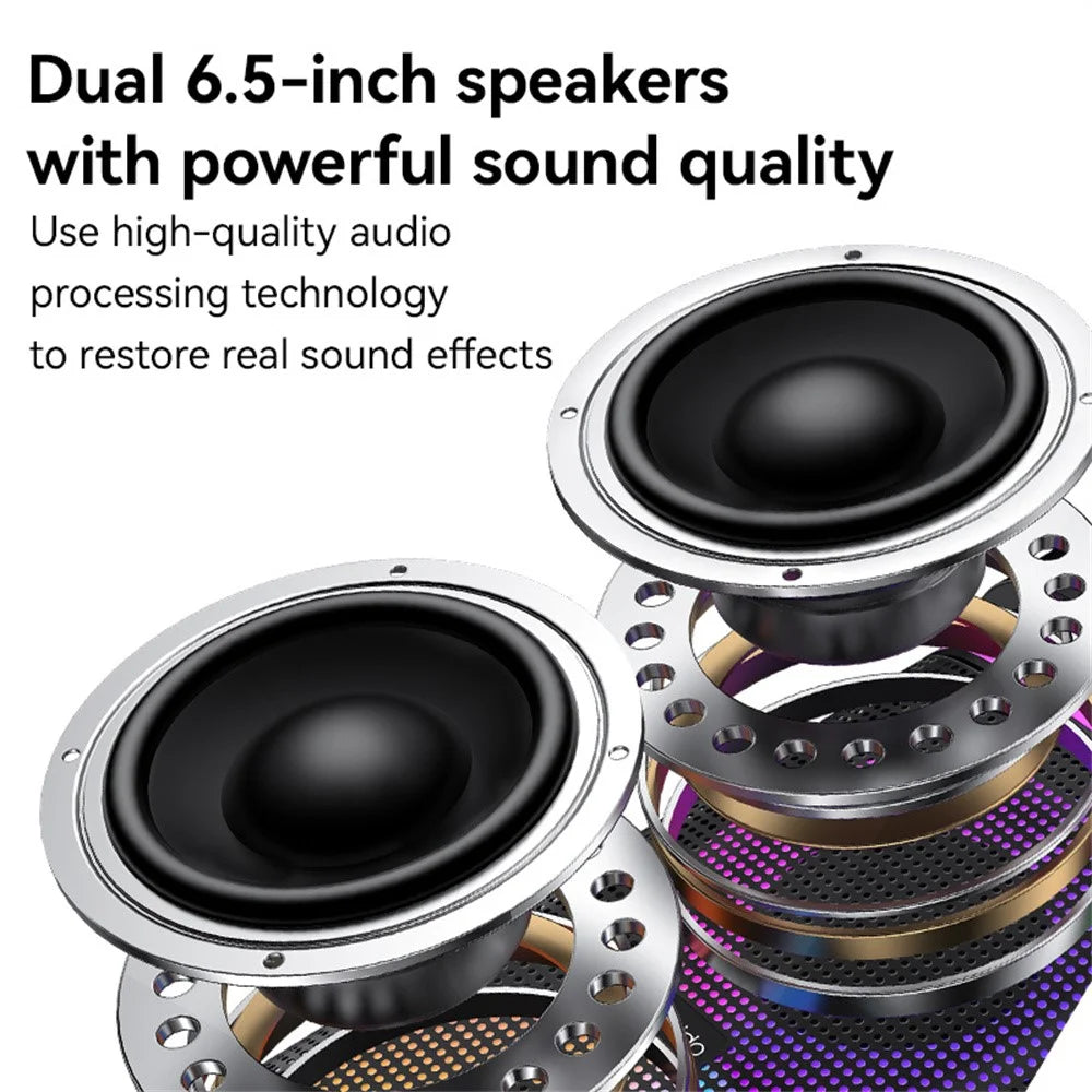 YESIDO YSW29 Outdoor Digital Bluetooth-Compatible Speaker Ambient Light Karaoke System with Microphone - 5