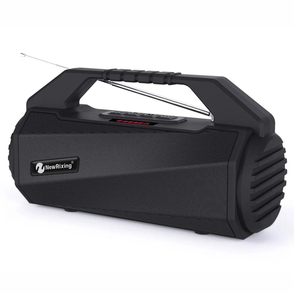 NEWRIXING NR4025 Wireless Bluetooth-compatible Speaker Portable TWS Speaker 10W Stereo Sound Amp Support TF Card/FM - Black - 1