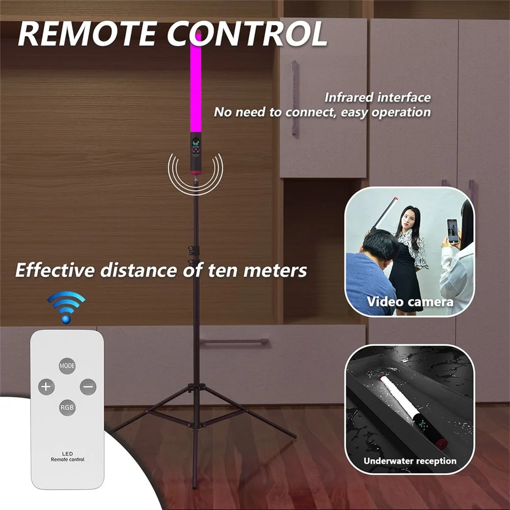 PULUZ PU3550 Waterproof Photographic Light RGB Diving Stick Light with Remote Controller - 6
