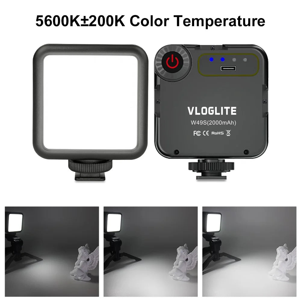VLOGLITE W49S Mini Beauty Video Light Photography Live Streaming LED Fill Light - 4