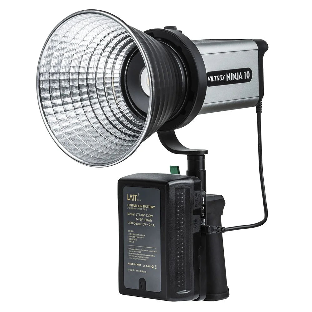 VILTROX Ninja 10B 120W LED Video Light with Reflector 2800 - 6800K Photography Studio Streaming Fill Light - US Plug - 1